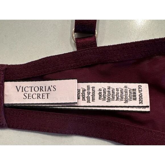 Victoria’s Secret 32DD Dream Angels Floral Push Without Padding Embroidered Bra - Picture 6 of 7